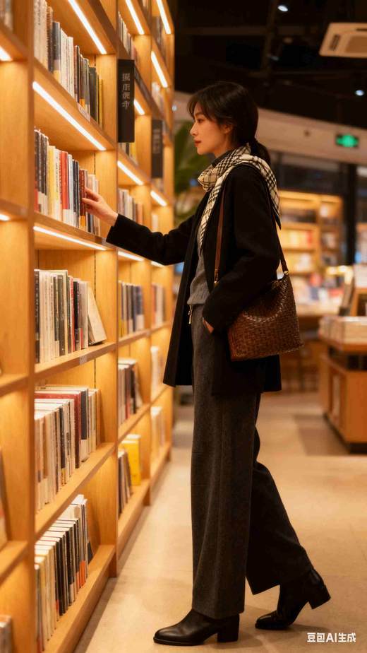 58Q838   假两件羊毛双面尼长西服外套，知性帅气 商品图6