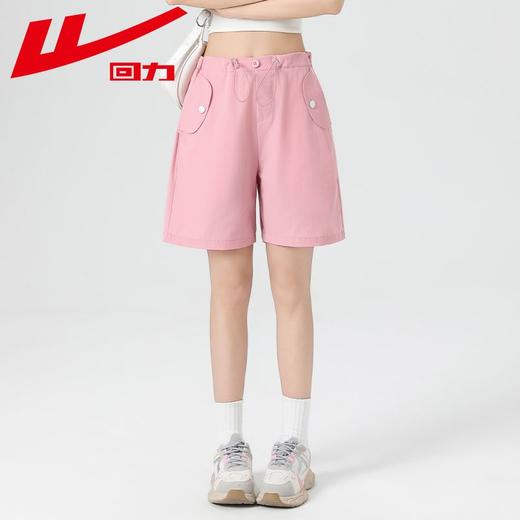 回力冰丝工装短裤女2025夏季新款美式高街复古宽松薄款运动阔腿裤 商品图7
