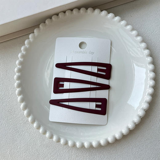 磨砂三角BB夹基础组合夹（3个）-纪念日百货门店同款167395278 商品图4