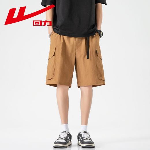 回力冰丝薄款短裤男士夏季新款美式宽松休闲五分裤潮牌工装裤 商品图6