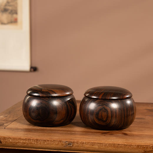 清	红木围棋盒（一对） 商品图0
