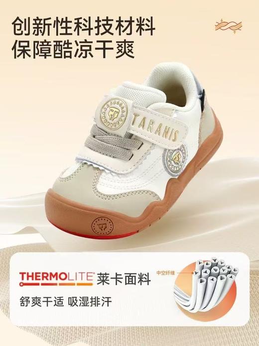 【春上新】8楼 泰兰尼斯 2阶学步鞋稳稳鞋Pro机能鞋【布朗熊/暖阳白】 吊牌价：698，活动价：614 商品图2