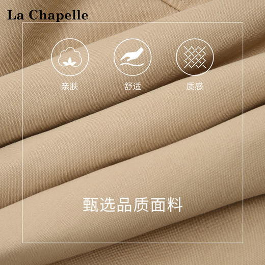 天猫同步【杨幂同款】拉夏贝尔/La Chapelle毛毛翻领翻盖口袋外套女加厚保暖设计感派克服冬季新款 商品图3