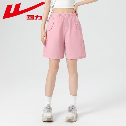 回力冰丝工装短裤女2025夏季新款美式高街复古宽松薄款运动阔腿裤 商品图8