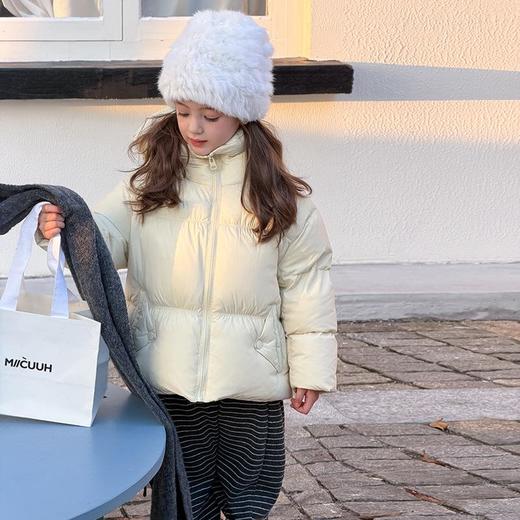 【新国标90%白鸭绒可溯源】儿童云朵泡芙厚实保暖连帽面包羽绒服外套 商品图2