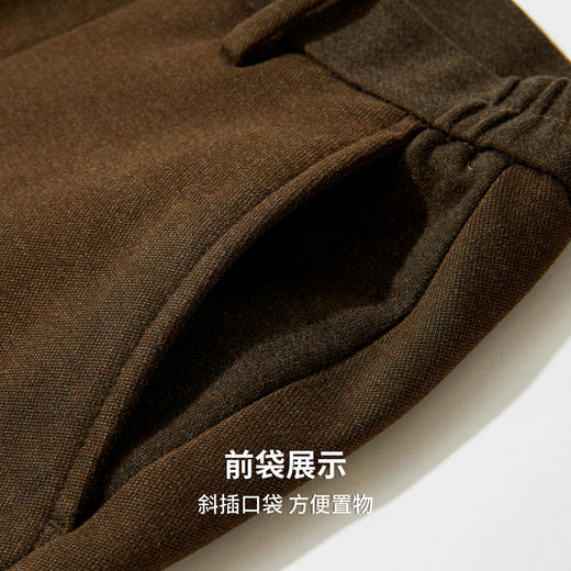 【 含羊毛】圣得西男士休闲松紧长裤2025年冬季弹力舒适休闲裤 商品图7