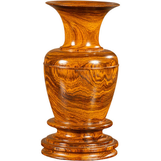 二十世纪	黄花梨一木整挖赏瓶摆件 商品图5