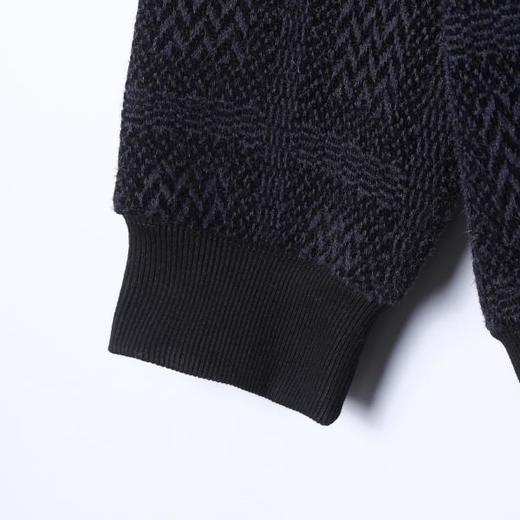 26WY14SDSA男士秋冬新款痞帅男装简约撞色格纹半拉链立领连帽卫衣百搭 商品图4