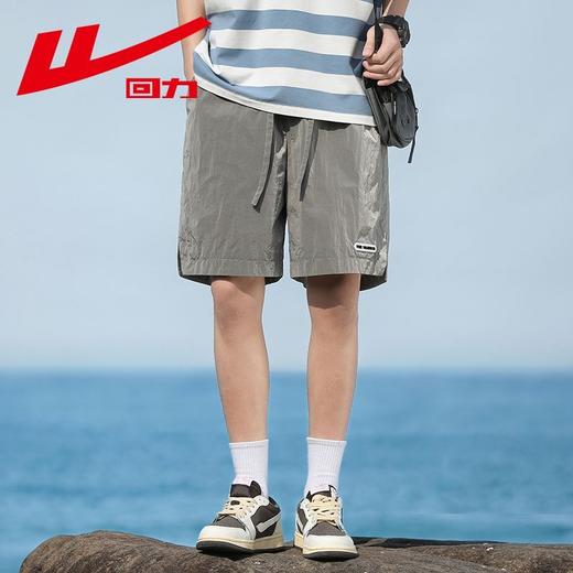 回力速干短裤男夏季防泼水沙滩短裤男士宽松运动户外机能工装短裤 商品图8