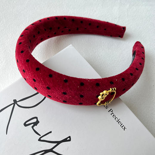 丝绒侧帖标发箍-纪念日百货门店同款167949998 商品图2