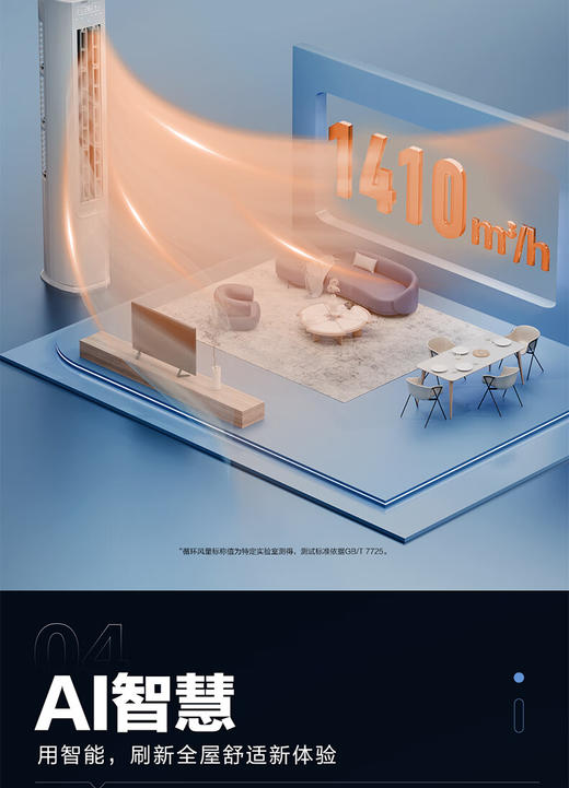 海尔空调 净省电 2匹 新一级能效变频 冷暖两用 客厅立式空调柜机 国家补贴 以旧换新 KFR-50LW/E1-1 商品图10