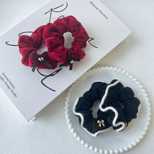 精致丝绒对装小圈XXHY发圈-纪念日百货门店同款167950219 商品图2