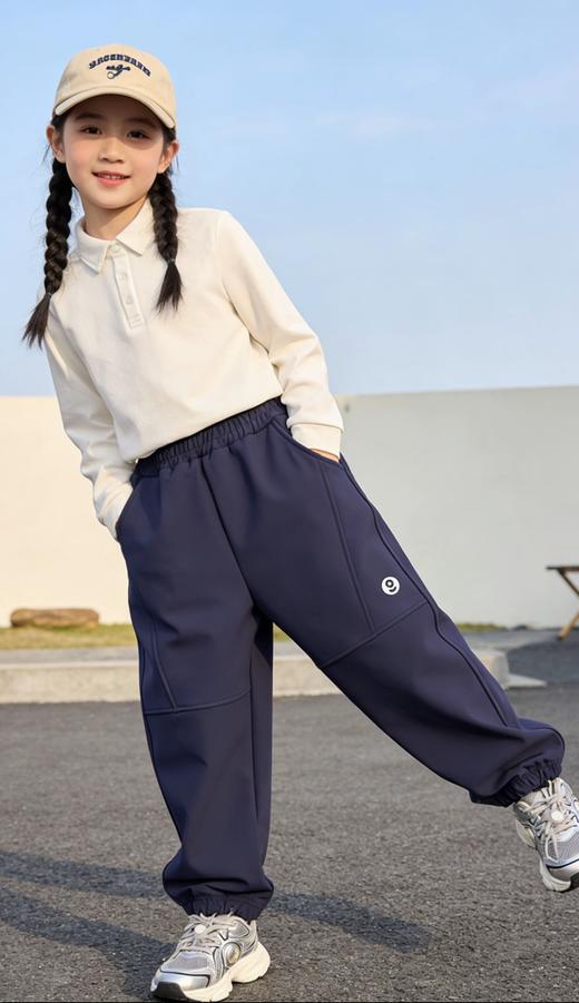 2025男童女童秋冬新年拜年卫衣！保暖刚需款！内里一体加绒休闲裤，软乎乎超亲肤加绒裤！ 商品图0