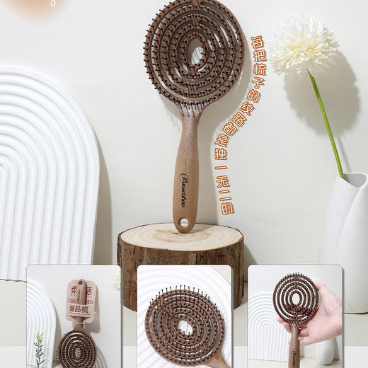 CYF3473棕色两用梳子-纪念日百货门店同款168543199 商品图1