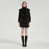 QH972斯尔丽2025秋冬新款高级感气质手工撞色大领一手长羊毛大衣外 商品缩略图3