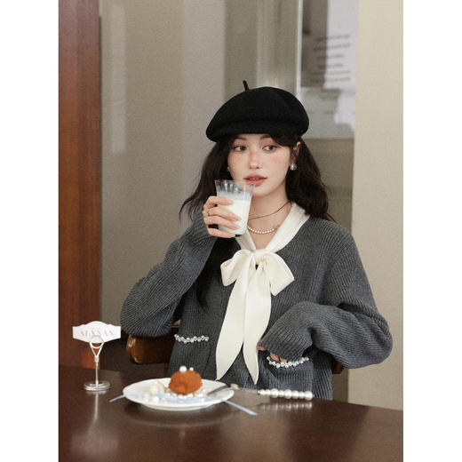 鹿向南【1227/20:00新品前1小时7折限量100件】灰色毛衣 商品图4