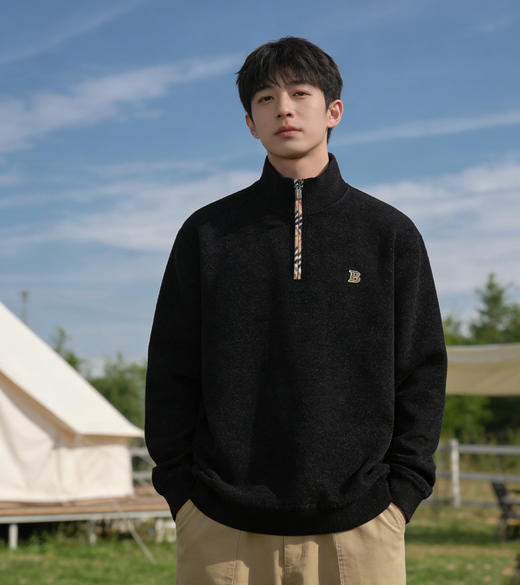 极简高级感毛衣【Schenvega--雪尼尔一体绒加厚毛衣】细腻雪尼尔面料更软糯细腻 内里一体钻石绒 柔软亲肤保暖锁温 宽松版型不显臃肿 轻松内搭或单穿 时尚百搭不挑人 商品图5