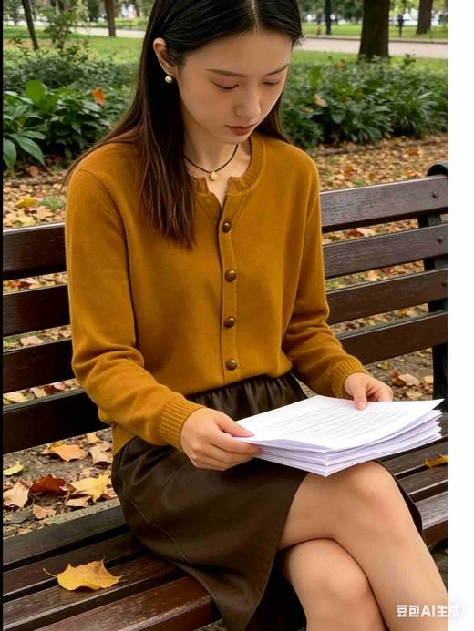 福利款  385852剪刀领羊毛针织套头衫 商品图4