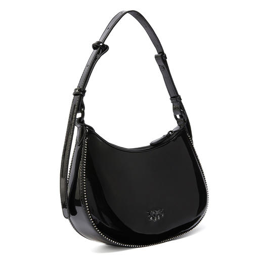 【新品上新 限时特惠】PINKO  Half Moon系列 品牌徽标拉链开合新月包 商品图5