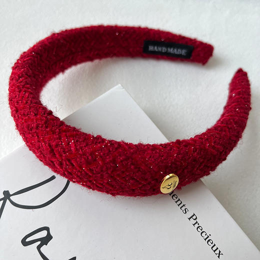 丝绒侧帖标发箍-纪念日百货门店同款167949998 商品图3