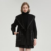 QH972斯尔丽2025秋冬新款高级感气质手工撞色大领一手长羊毛大衣外 商品缩略图0