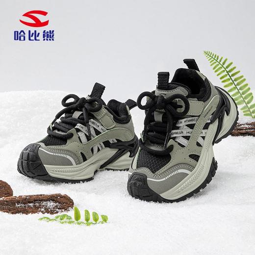 哈比熊加绒男童冬季二棉运动鞋休闲鞋男女童校园轻便棉鞋 商品图3