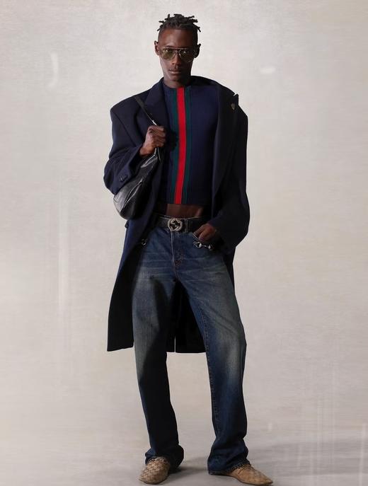 男款锁扣水洗棉质牛仔裤长裤la012 商品图3