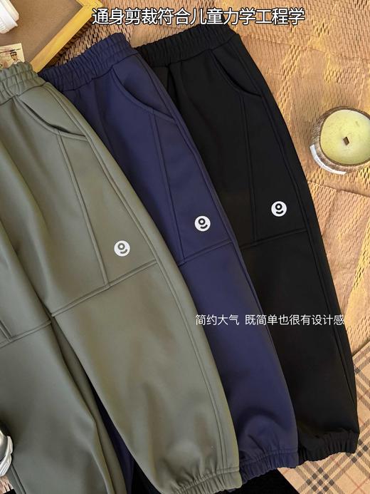 2025男童女童秋冬新年拜年卫衣！保暖刚需款！内里一体加绒休闲裤，软乎乎超亲肤加绒裤！ 商品图1