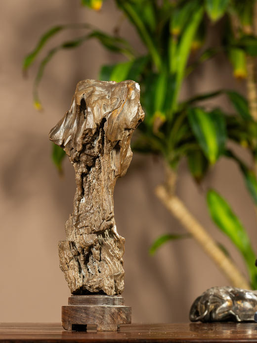 清	木化石文房赏石（红木座） 商品图2