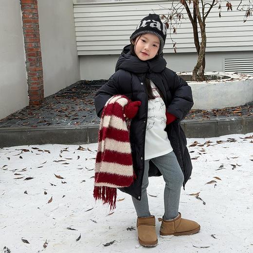 【新国标白鸭绒可溯源】男女儿童保暖加厚石墨烯发热中长款白鸭羽绒服 商品图4