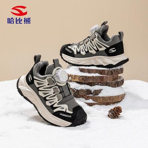 哈比熊加绒冬季儿童二棉保暖运动鞋户外男女童校园跑步鞋 商品图2