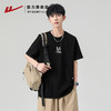 回力纯棉短袖国风潮流白色正肩t恤夏季透气体恤男士宽松休闲上衣 商品缩略图3