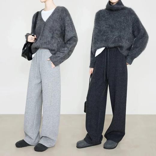 秋冬女款阔腿裤 | 柔软垂坠、暖糯亲肤、遮胯显瘦、秋冬穿搭既时髦又舒适【HZ】 商品图10