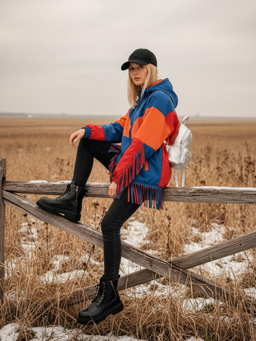 百丽同款女士真皮加厚绒英伦复古马丁靴 商品图3