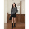 鹿向南「星辰絮语」灰色针织毛衣女冬季慵懒高级感女秋冬内搭上衣 商品缩略图3