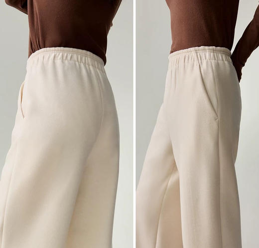 1220-7 极限特惠24H 神裤 ep女士螺纹空气层 直筒休闲裤 奶呼呼奶芙裤 商品图1