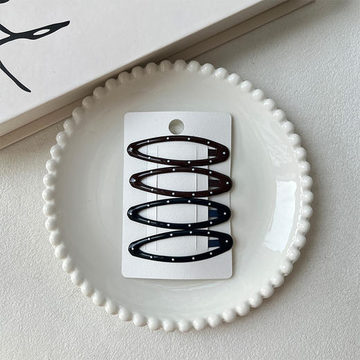 滴油波点椭圆BB基础组合夹（4个）-纪念日百货门店同款167395251 商品图3