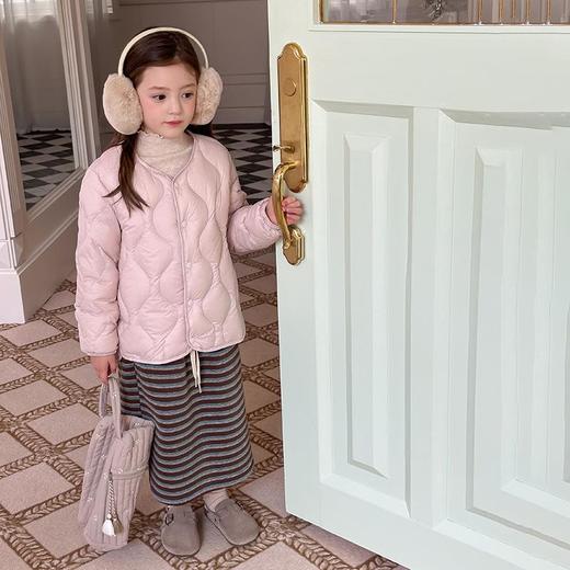 【新国标白鸭绒可溯源】亲子款~女童韩版羽绒马甲/羽绒服保暖外套 商品图3