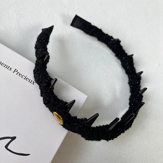 XXHY丝绒束发侧标发箍-纪念日百货门店同款167950016 商品图3