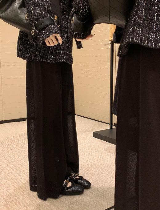 小羊皮山茶花珍珠羊毛绒绒毛玛丽珍真皮鞋 商品图8