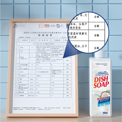TENKOU RYUUGI HOME椰子油洗洁精800ml 商品图4