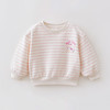 马克珍妮卡通小熊女童条纹卫衣 宝宝运动衫2026年春装新款560073 商品缩略图1