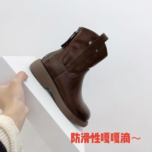 JEHURFIE/纪华菲弹力靴英伦风百搭软底软面短靴长靴系列-FF 商品图4