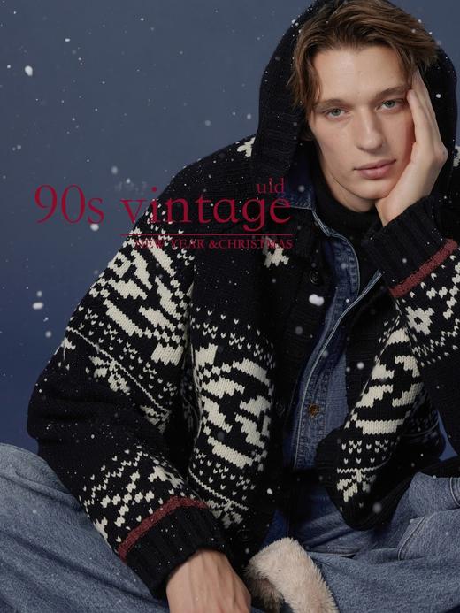 UL*D圣诞雪花粗针开衫 商品图9