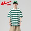 回力条纹t恤男短袖新款潮流男士宽松半袖美式圆领短袖男夏季 商品缩略图2