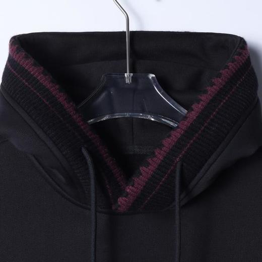 3333SDSA男士秋冬新款痞帅男装韩版简约拼接针织连帽卫衣百搭简约上衣 商品图2