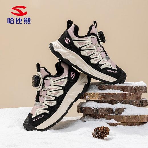 哈比熊加绒冬季儿童二棉保暖运动鞋户外男女童校园跑步鞋 商品图1