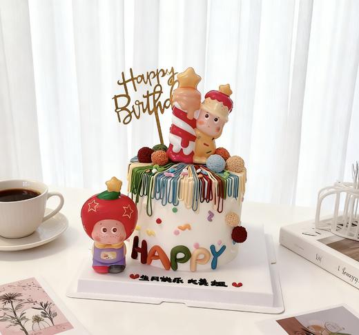 星星人卡通蛋糕-低糖处理无添加 商品图1