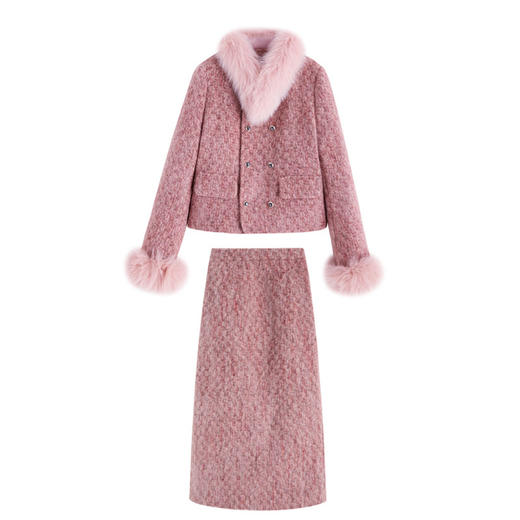 羽绒服套装裙2025冬新款气质超好看的小香范名媛气质两件套YJLY86899 商品图6