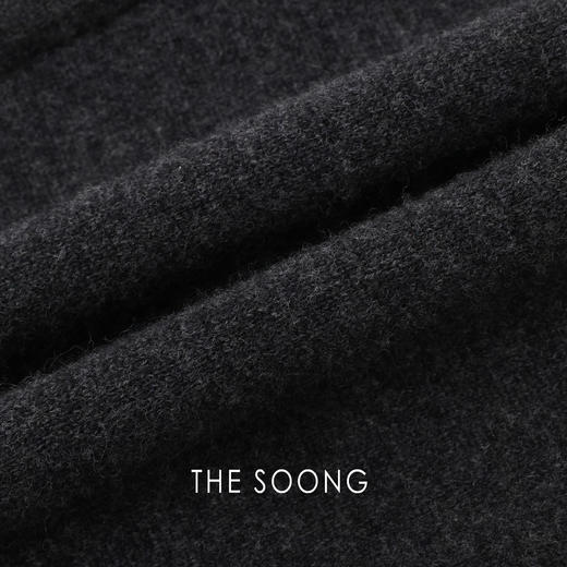 THESOONG"显瘦毛呢裤"绵羊毛保暖雾面肌理感松紧中腰休闲裤Z8272 商品图5